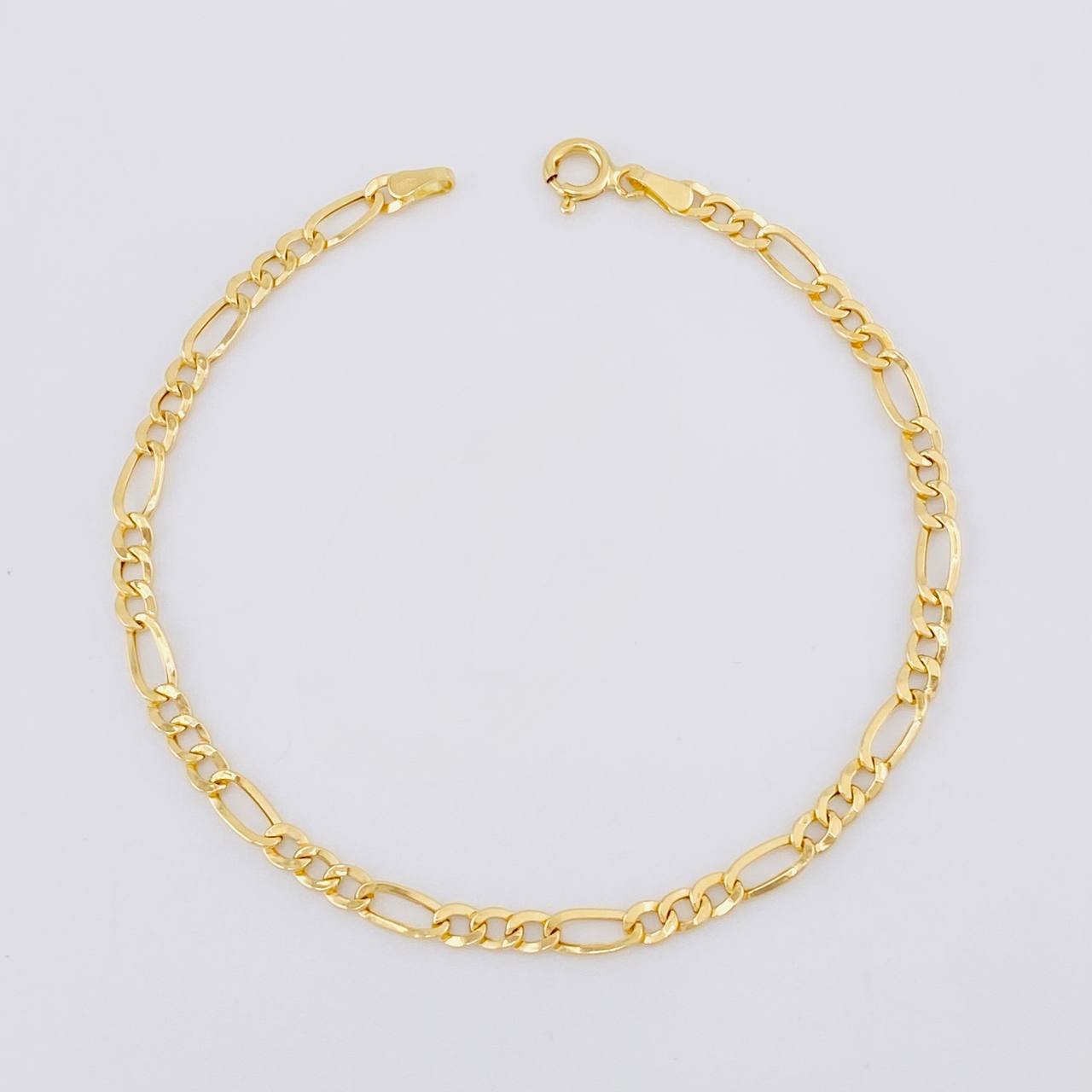Pulso Figaro 1.6g / 20.3cm / 3.55mm Oro Amarillo 18K