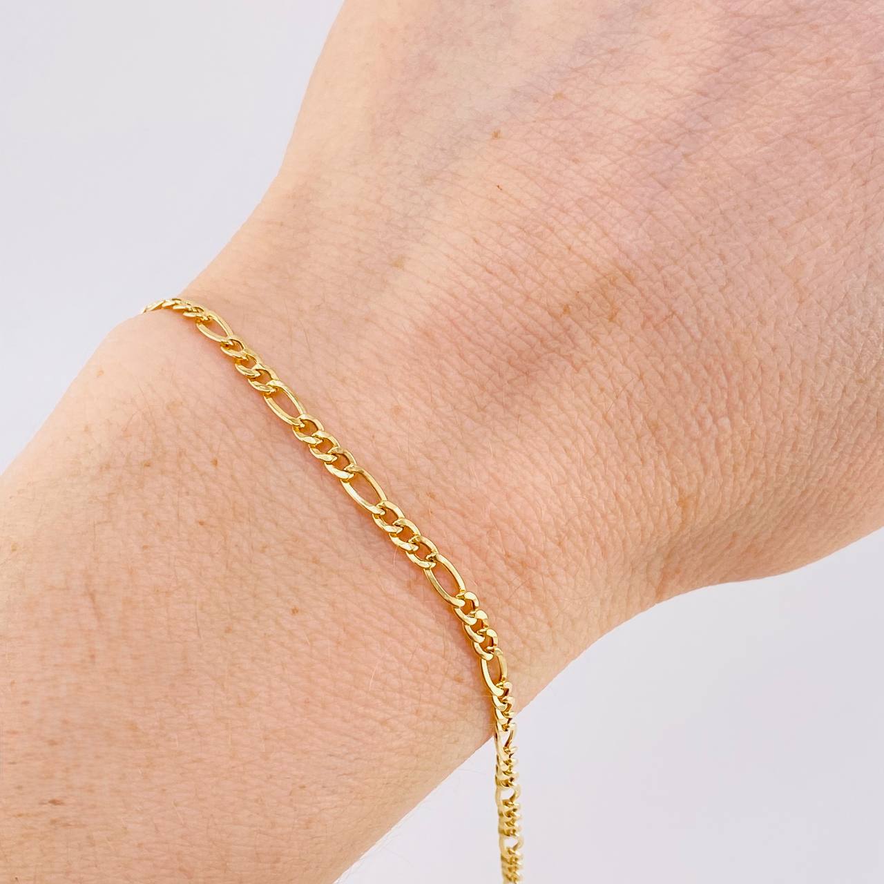 Pulso Figaro 0.65g / 18.7cm / 1.8mm Oro Amarillo 18K