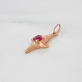 Dije Estrella Cardinal 1.35g / 2.3cm Oro Rosa 18K