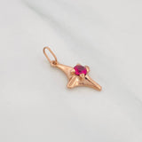 Dije Estrella Cardinal 1.35g / 2.3cm Oro Rosa 18K