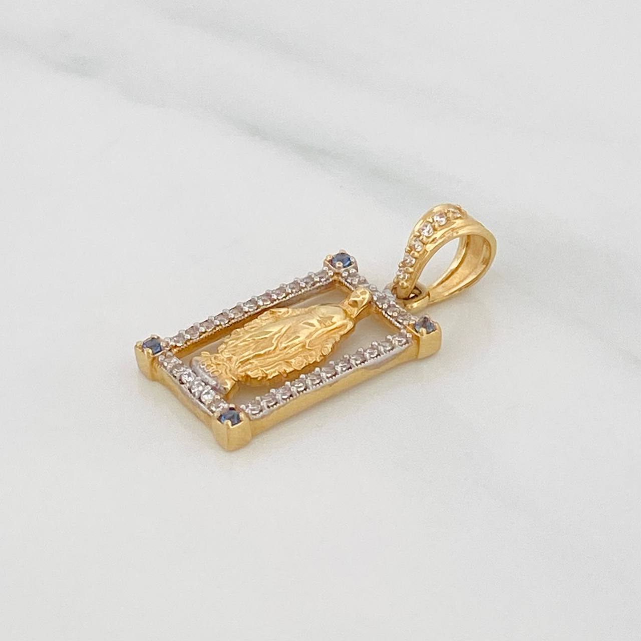 Dije Medalla Virgen Milagrosa 2.55g / 2.5cm Oro Amarillo 18K