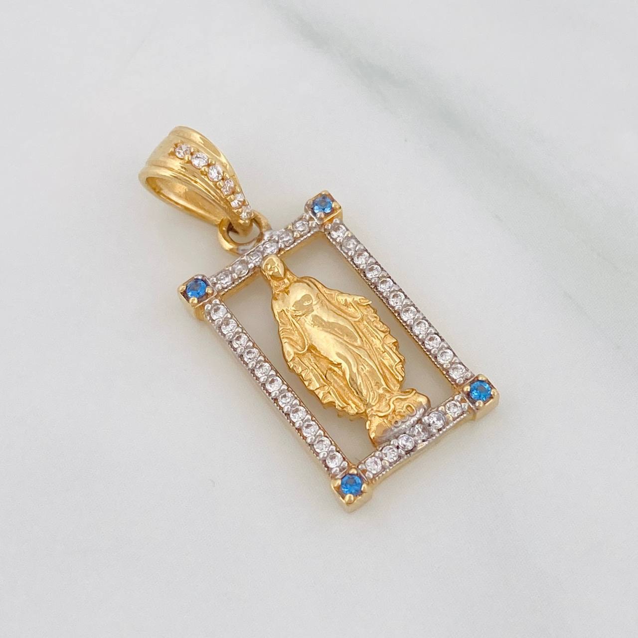 Dije Medalla Virgen Milagrosa 2.55g / 2.5cm Oro Amarillo 18K