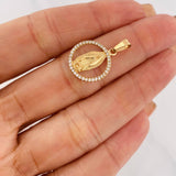 Dije Medalla Virgen Guadalupe 1.45g / 2.3cm Oro Amarillo 18K