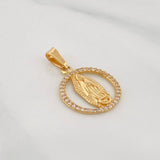 Dije Medalla Virgen Guadalupe 1.45g / 2.3cm Oro Amarillo 18K