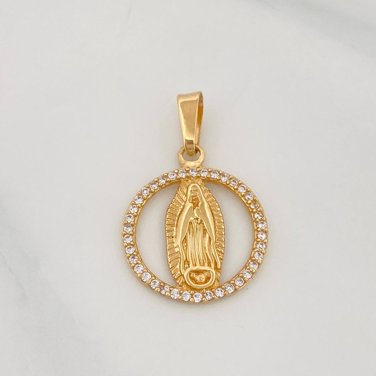 Dije Medalla Virgen Guadalupe 1.45g / 2.3cm Oro Amarillo 18K
