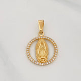 Dije Medalla Virgen Guadalupe 1.45g / 2.3cm Oro Amarillo 18K
