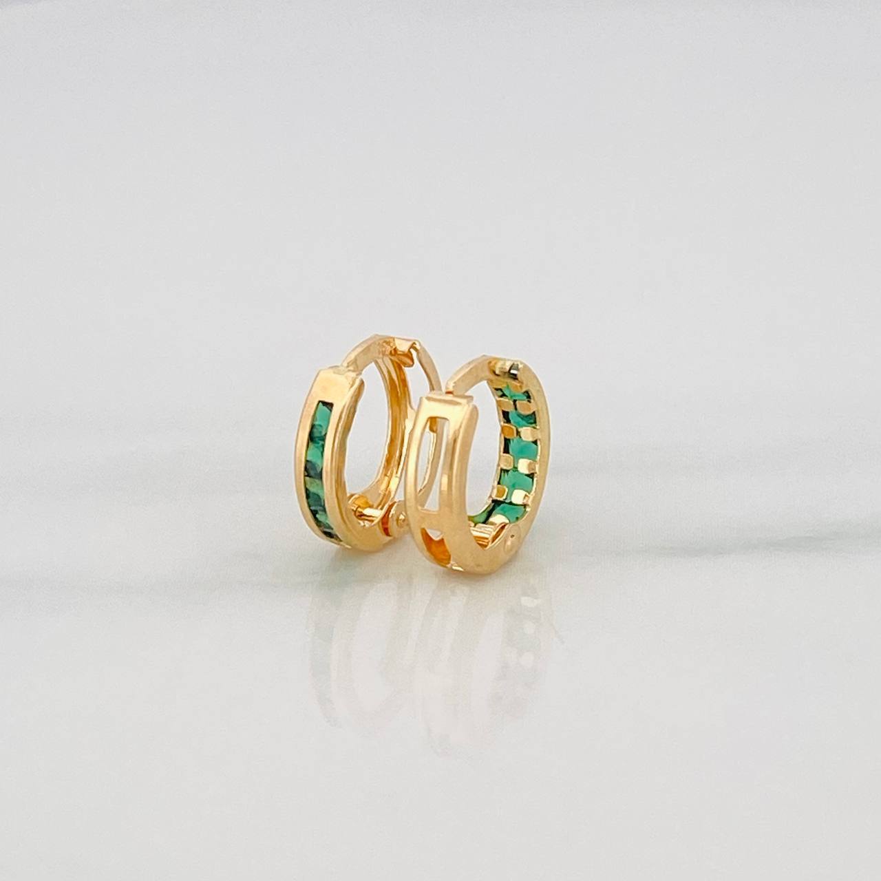 Candongas Carril 1.05g / 1cm Oro Amarillo 18K