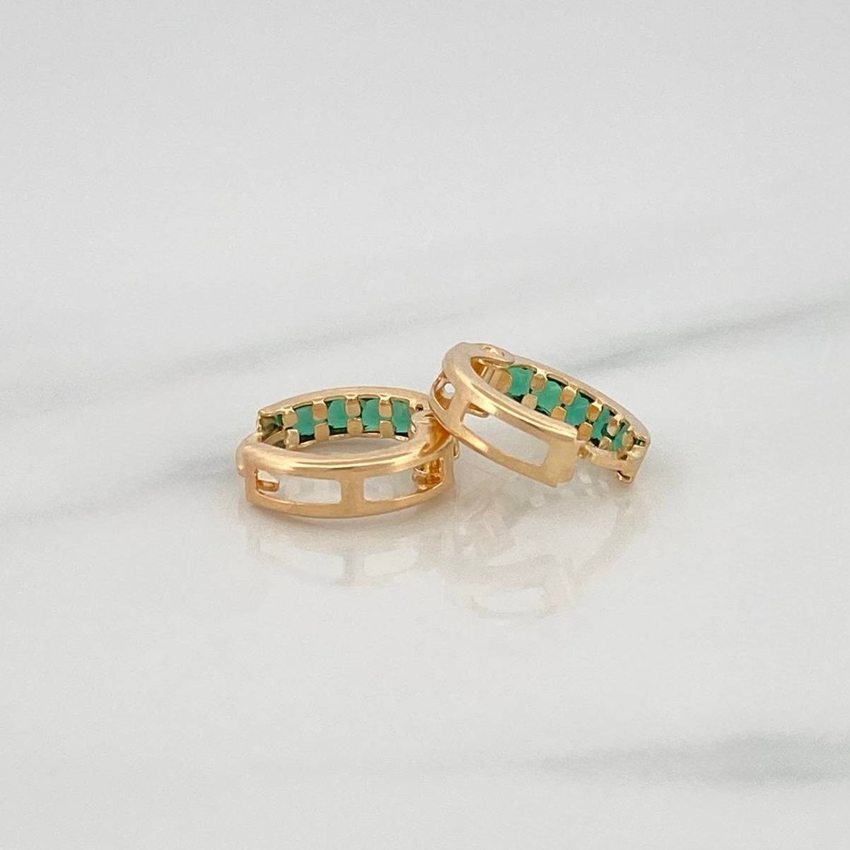 Candongas Carril 1.05g / 1cm Oro Amarillo 18K