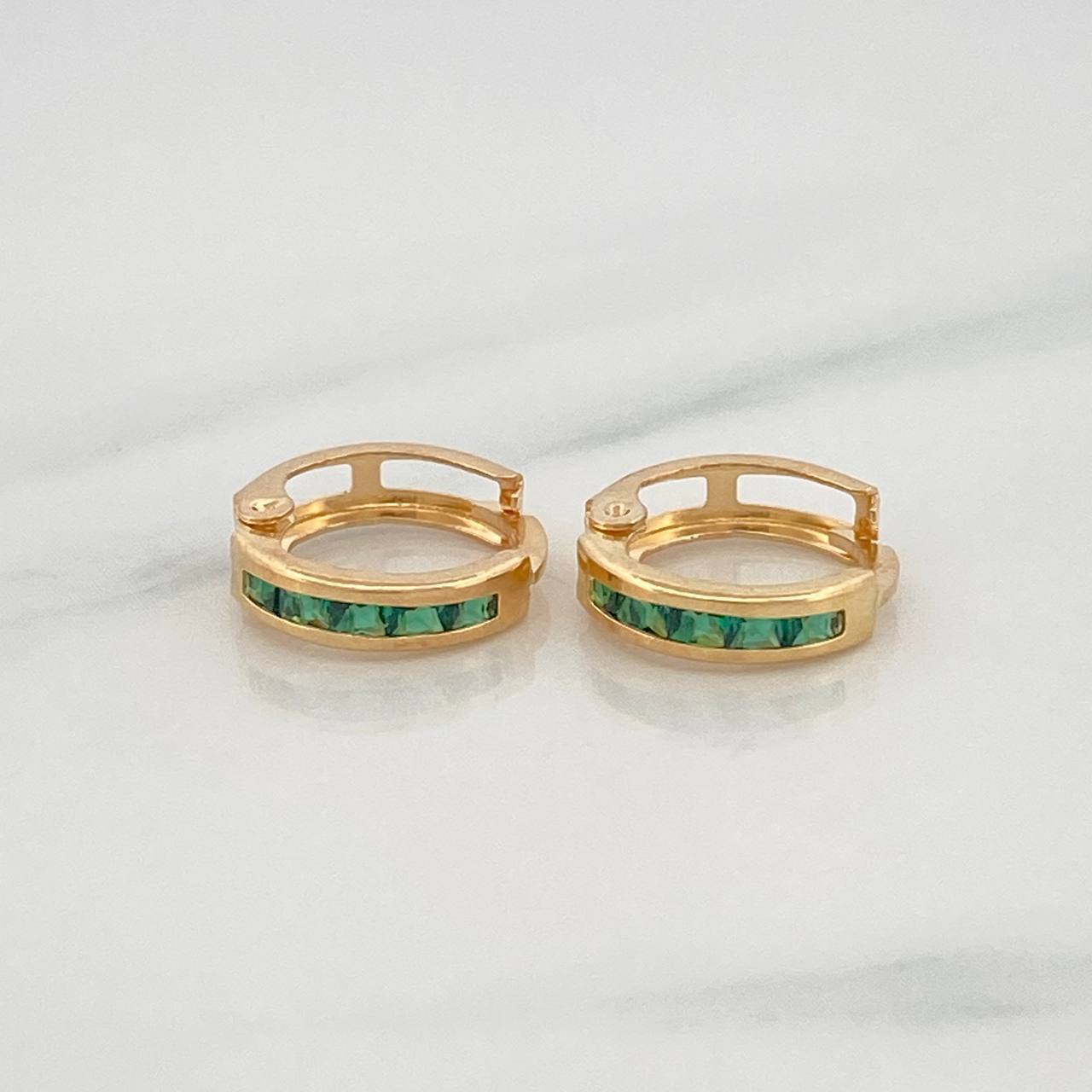 Candongas Carril 1.05g / 1cm Oro Amarillo 18K
