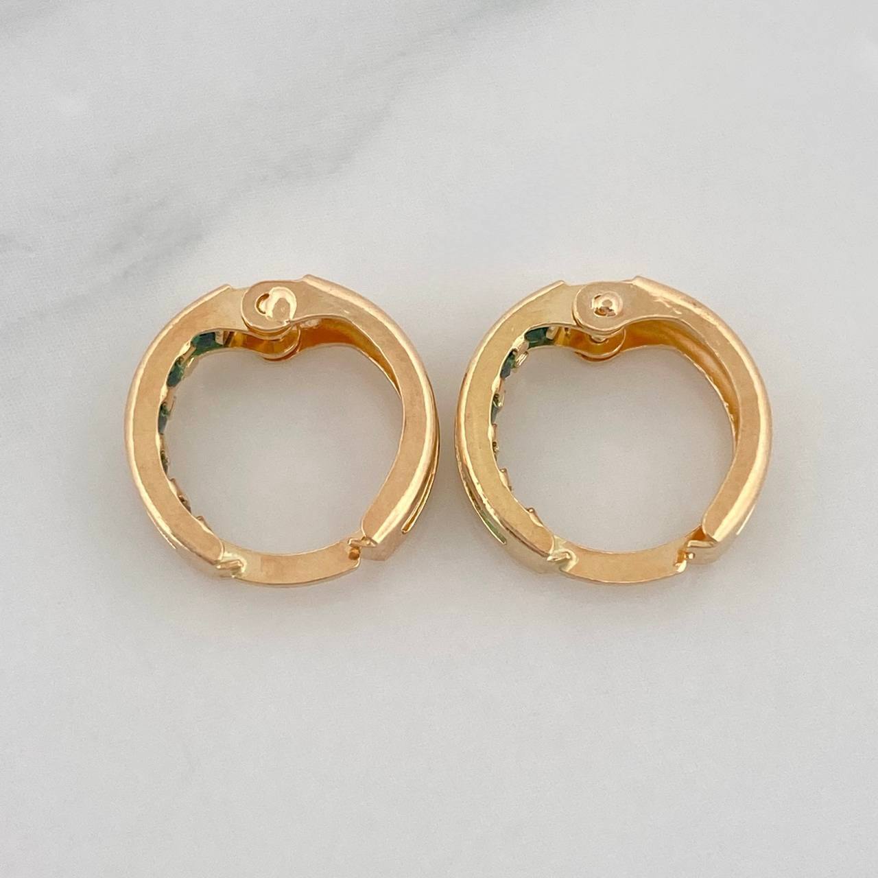 Candongas Carril 1.05g / 1cm Oro Amarillo 18K