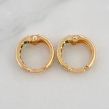 Candongas Carril 1.05g / 1cm Oro Amarillo 18K