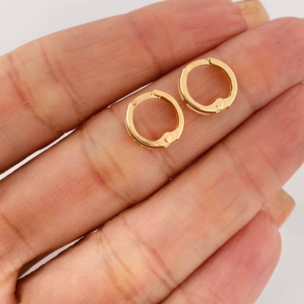 Candongas Carril 1g / 1cm Oro Amarillo 18K