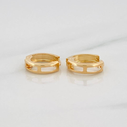 Candongas Carril 1g / 1cm Oro Amarillo 18K