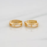 Candongas Carril 1g / 1cm Oro Amarillo 18K