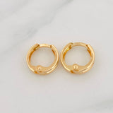Candongas Carril 1g / 1cm Oro Amarillo 18K