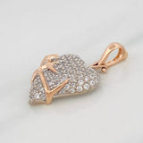 Dije Corazon Espinas 5.1g / 3cm Oro Rosa 18K
