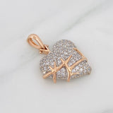 Dije Corazon Espinas 5.1g / 3cm Oro Rosa 18K