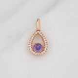 Dije Halo Gota 0.9g / 1cm Oro Rosa 18K