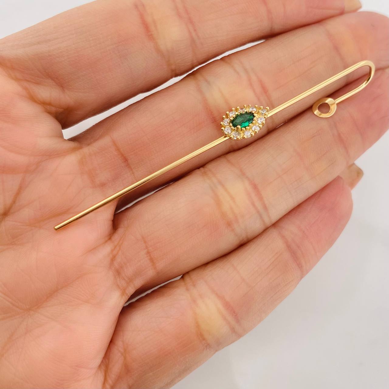 Piercing Halo Gota 2.2g / 7cm Oro Amarillo 18K