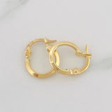 Candongas Clau 0.8g / 1.5cm Oro Amarillo 18K
