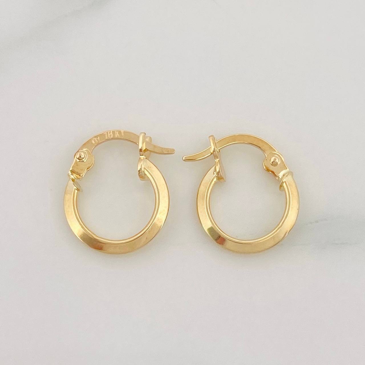 Candongas Clau 0.8g / 1.5cm Oro Amarillo 18K