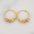 Candongas Trio 0.95g / 1.2cm Tres Oros 18K