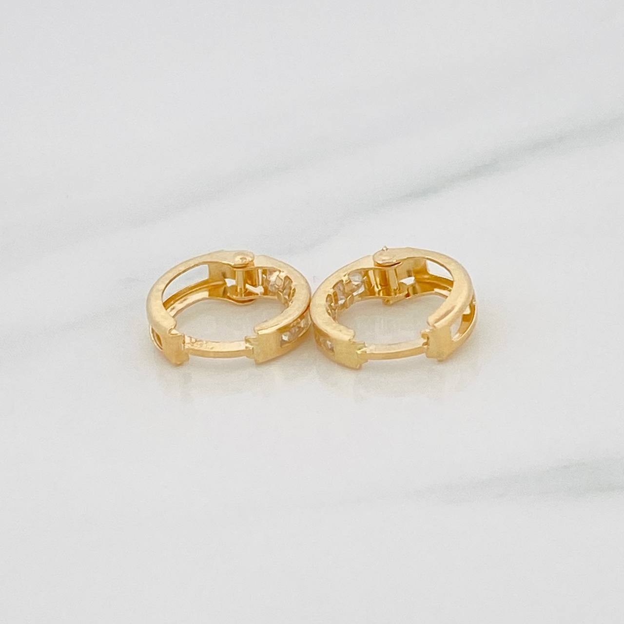 Candongas Carril 1.15g / 1cm Oro Amarillo 18K