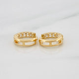 Candongas Carril 1.15g / 1cm Oro Amarillo 18K