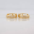 Candongas Carril 1.15g / 1cm Oro Amarillo 18K