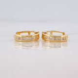 Candongas Carril 1.15g / 1cm Oro Amarillo 18K