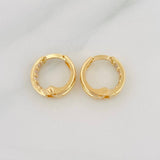 Candongas Carril 1.15g / 1cm Oro Amarillo 18K