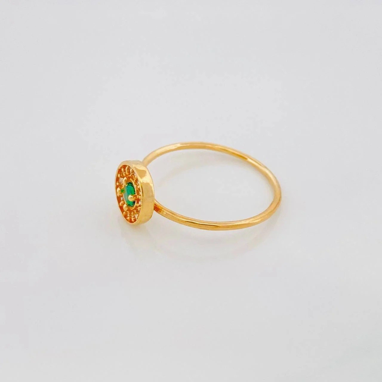 Anillo Circulo 1.45g / T6 1/4 Oro Amarillo 18K