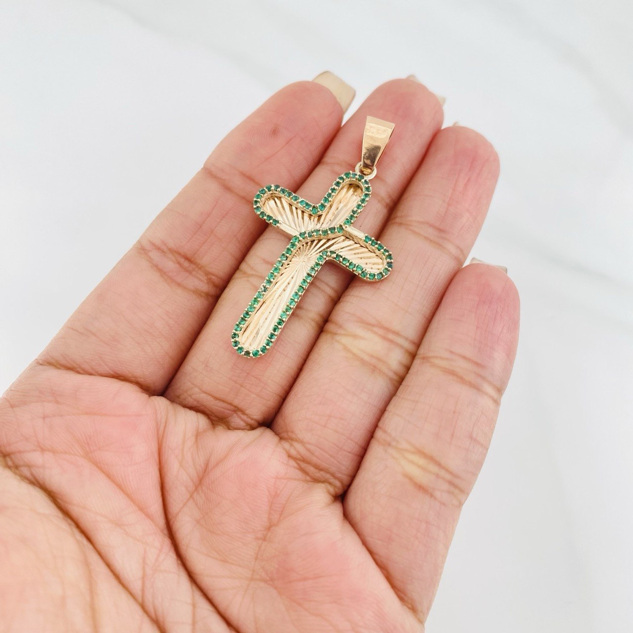 Dije Cruz 4.75g / 4.5cm Oro Rosa 18K