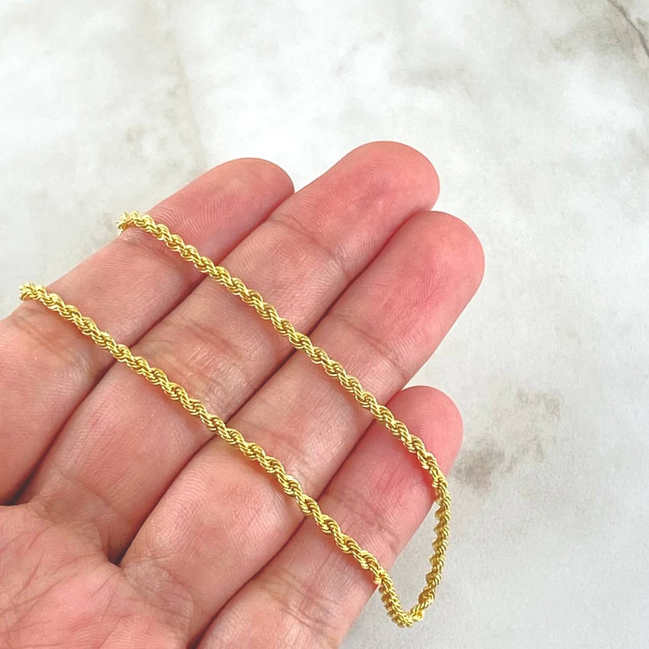 Cadena Lazo 3.05g / 45cm / 2.65mm Oro Amarillo 18K