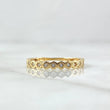 Anillo Pluri Ojos Parciales 1.7gr / T7 / Circones Blancos Oro Amarillo 18K