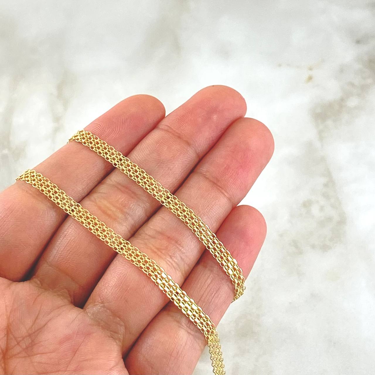 Cadena China 4.95gr / 50cm / 3.8mm Oro Amarillo +0 18K ©