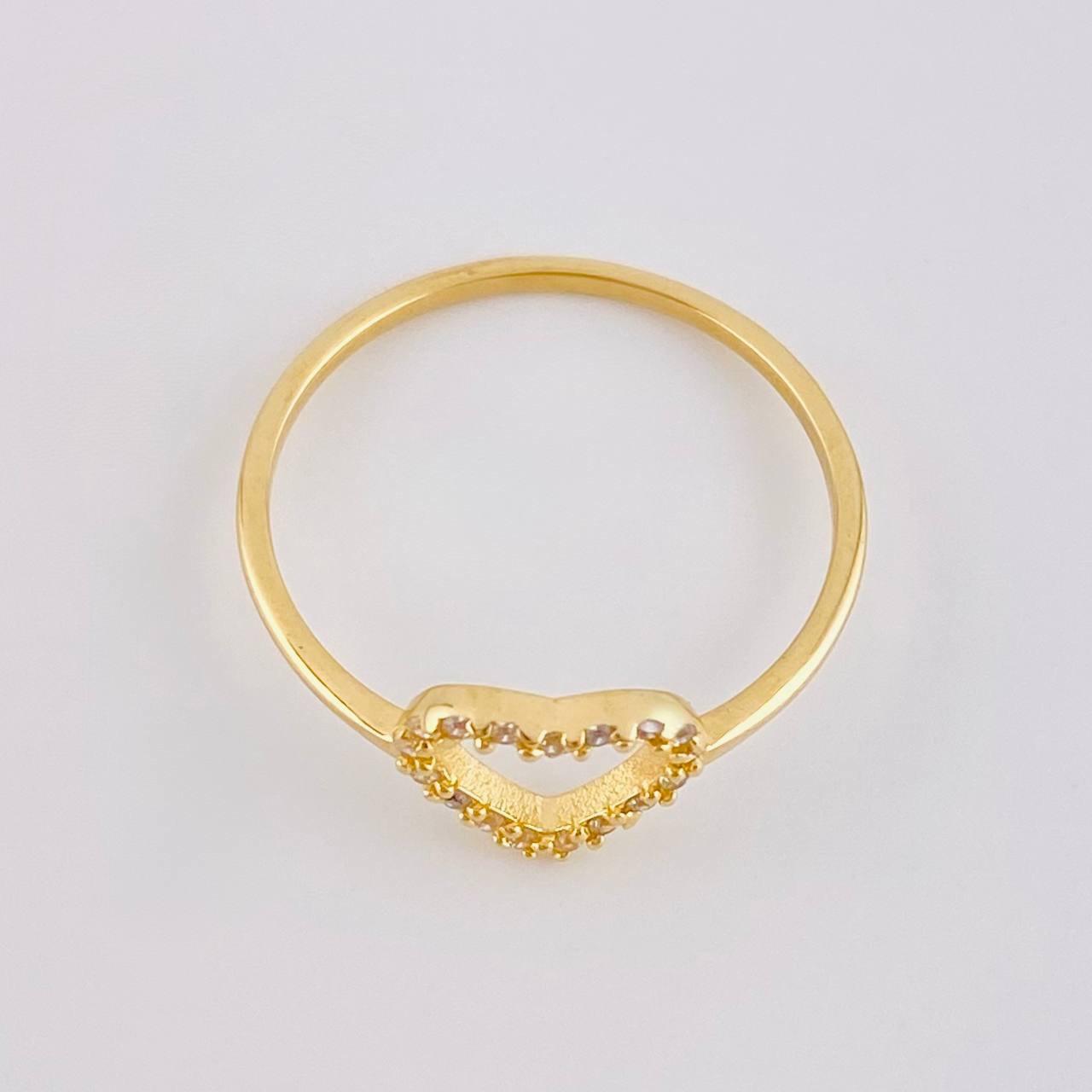 Anillo Corazón Delicado 1.1g / T7 Oro Amarillo 18K
