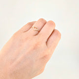 Anillo Corazón Delicado 1.1g / T7 Oro Amarillo 18K