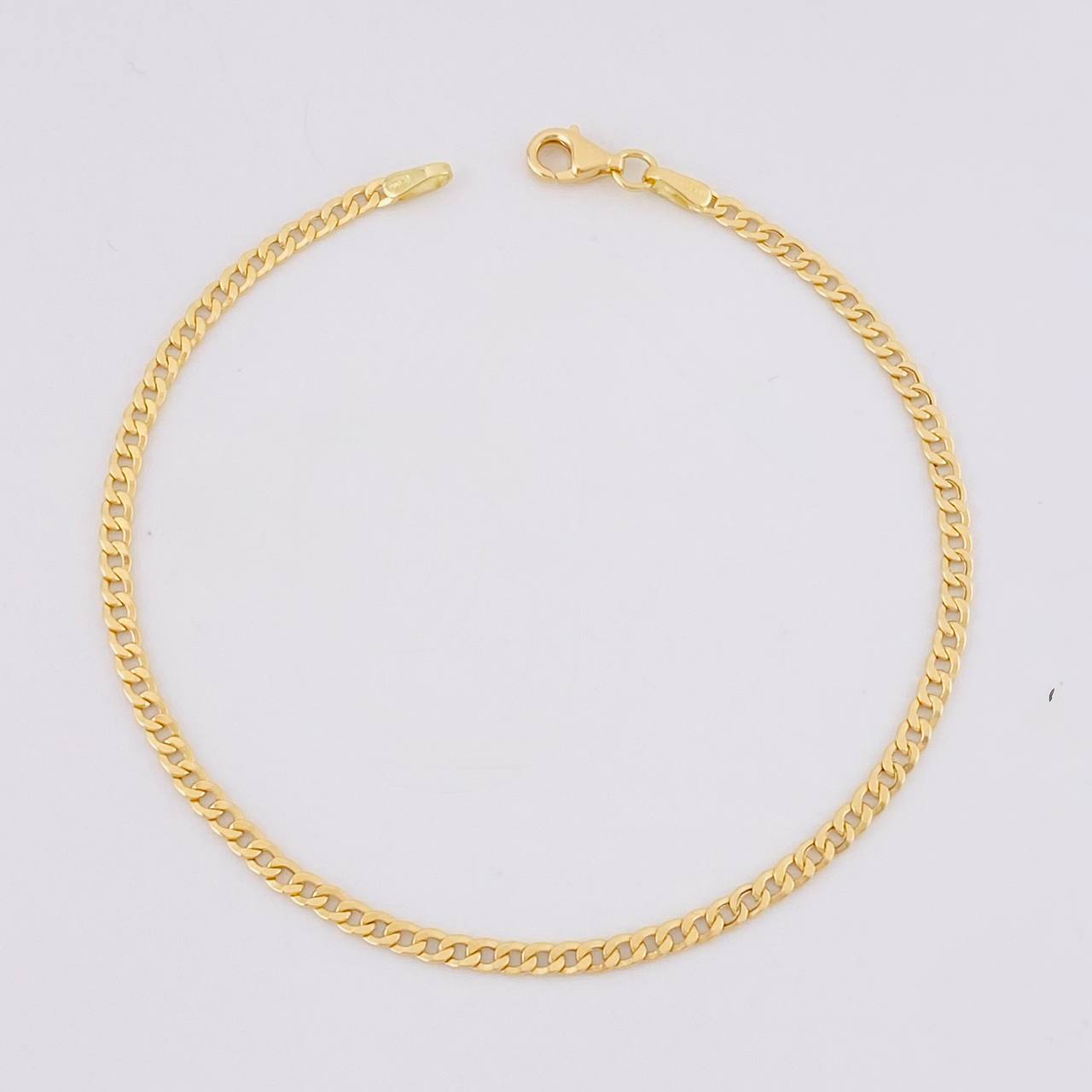 Pulso Cubano 1.6g / 19cm / 2.4mm Oro Amarillo 18K