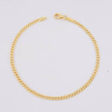 Pulso Cubano 1.5g / 19.5cm / 2.5mm Oro Amarillo 18K