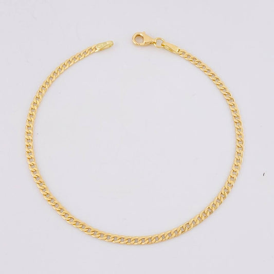 Pulso Cubano 1.6g / 19cm / 2.4mm Oro Amarillo 18K