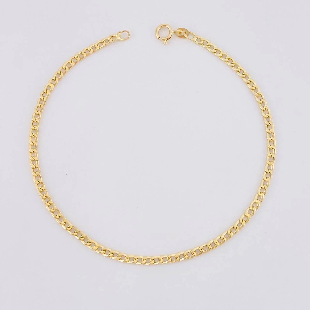Pulso Cubano 1.05g / 19.5cm / 2.4mm Oro Amarillo 18K