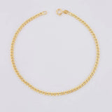 Pulso Cubano 1.05g / 19.5cm / 2.4mm Oro Amarillo 18K