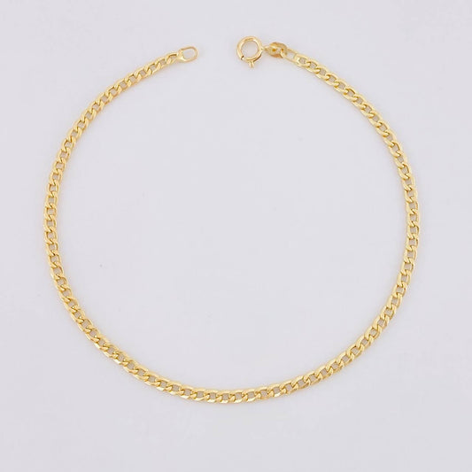 Pulso Cubano 1.05g / 19cm / 2.4mm Oro Amarillo 18K