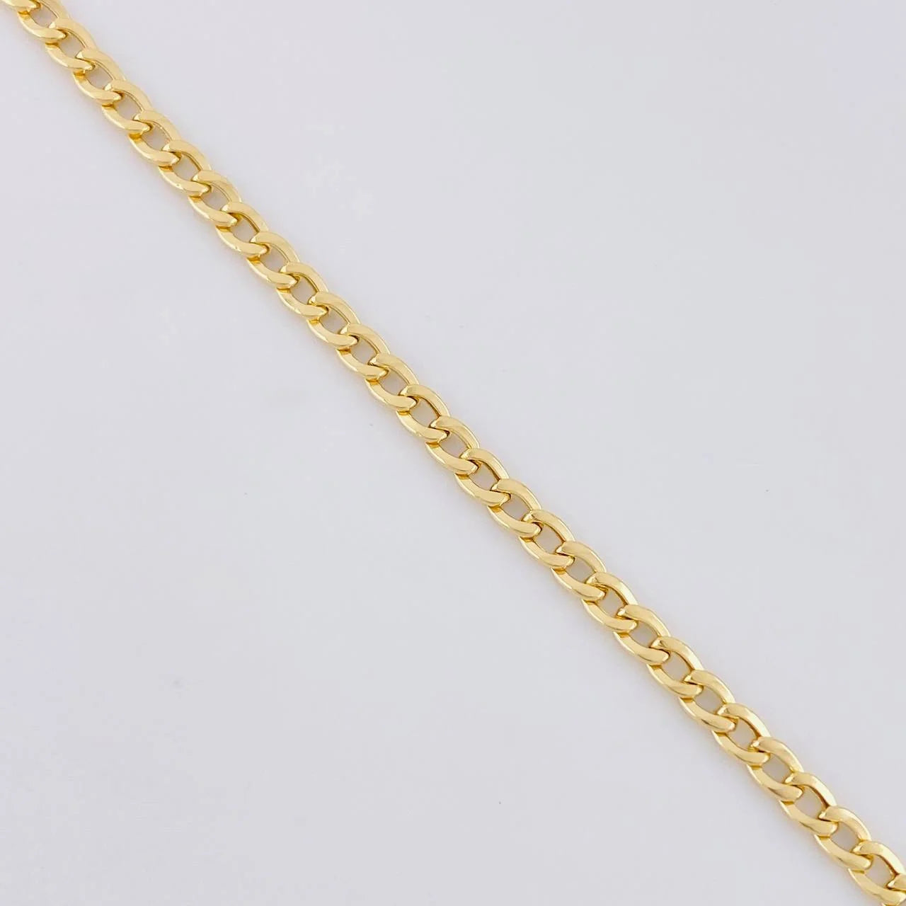 Pulso Cubano 0.8g / 20cm / 2.4mm Oro Amarillo 18K