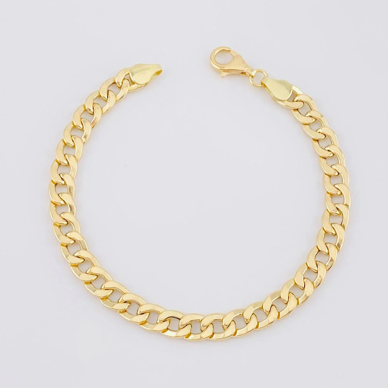 Pulso Cubano 4.95g / 21cm / 6.7mm Oro Amarillo 18K