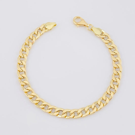 Pulso Cubano 4.95g / 21cm / 6.7mm Oro Amarillo 18K
