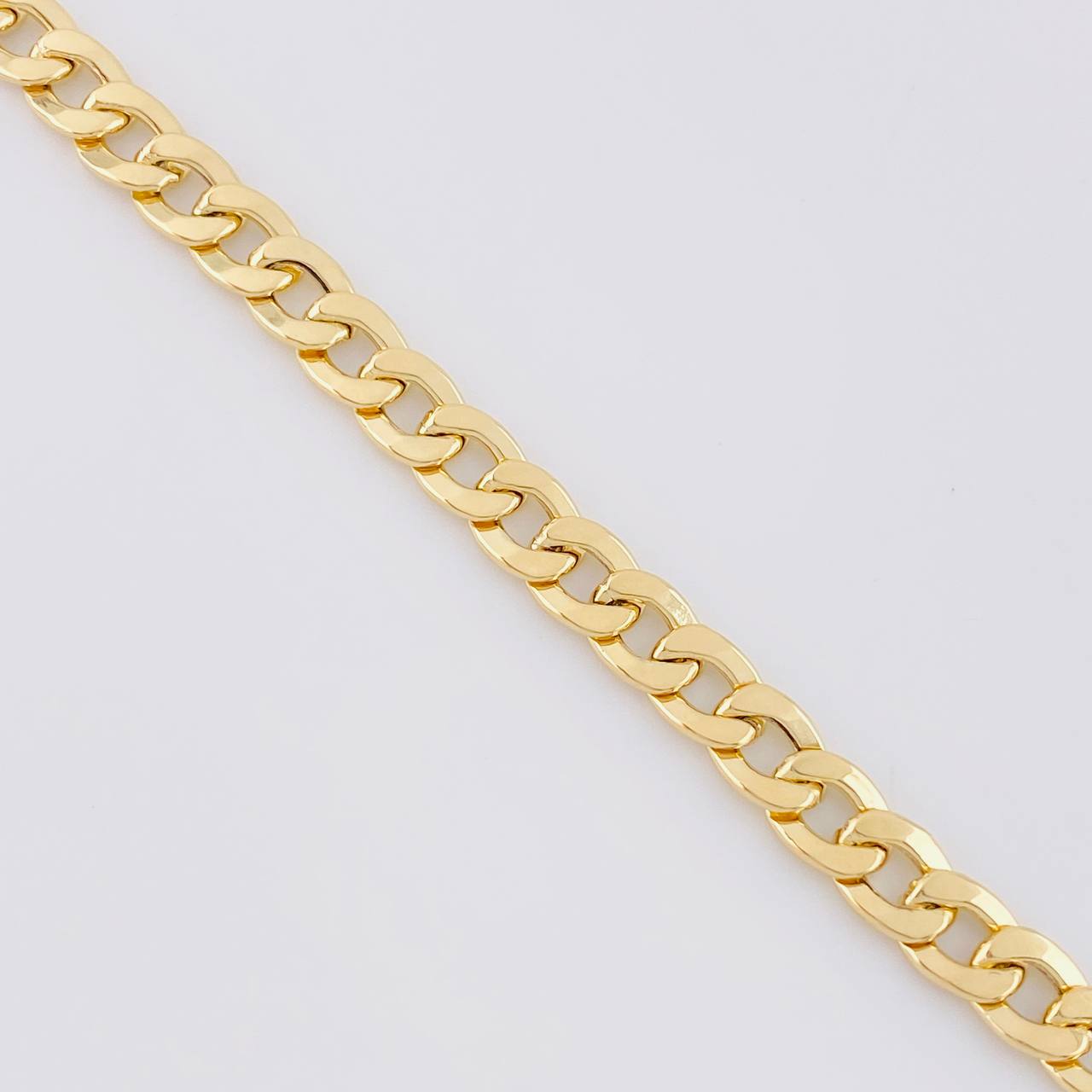 Pulso Cubano 7g / 20cm / 6.4mm Oro Amarillo 18K