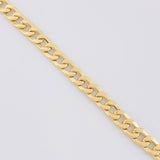 Pulso Cubano 7g / 20cm / 6.4mm Oro Amarillo 18K