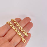 Pulso Cubano 7g / 20cm / 6.4mm Oro Amarillo 18K
